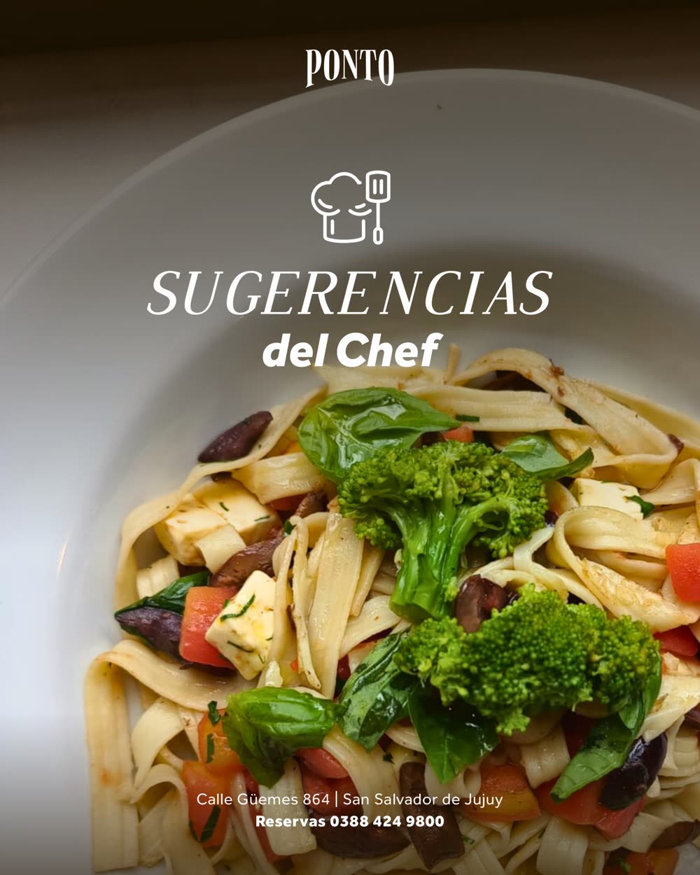 Plato de pastas de Ponto Ristorante